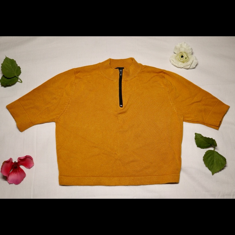 Zip Up Crop Top